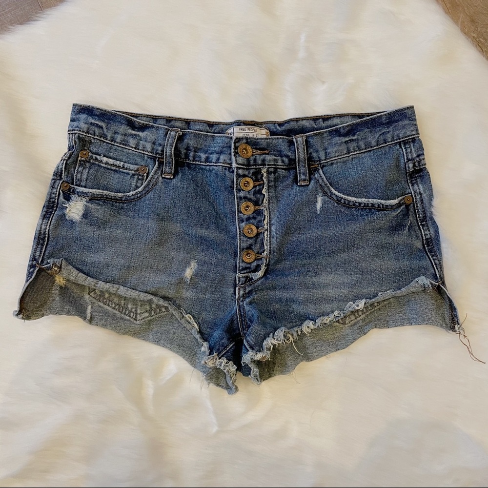 Free People Jean Shorts